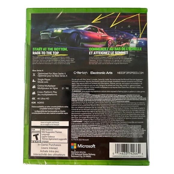 NFS Unbound (Need For Speed) Microsoft Xbox Series X, 2022 - Picture 2 of 4
